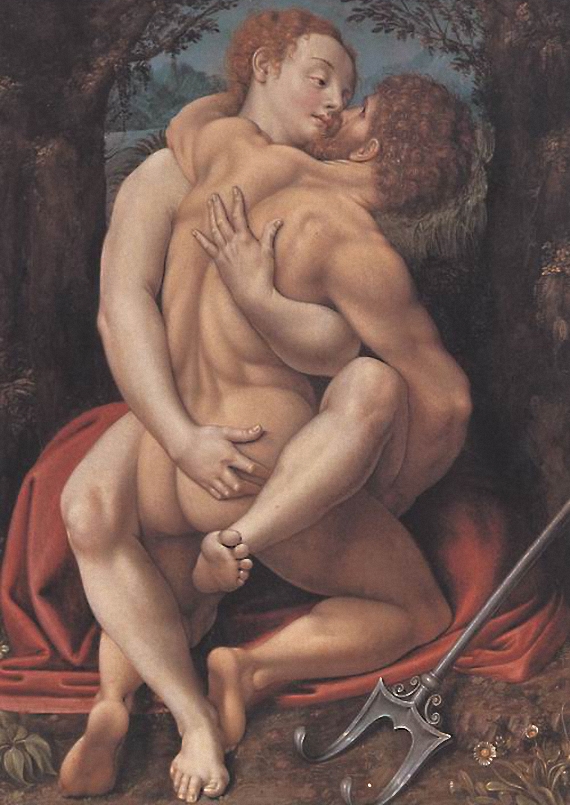 Neptun Und Nymphe by Bernard van Orley